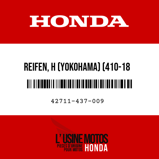 image de 42711-437-009 REIFEN, H (YOKOHAMA) (410-18 4PR/59P)