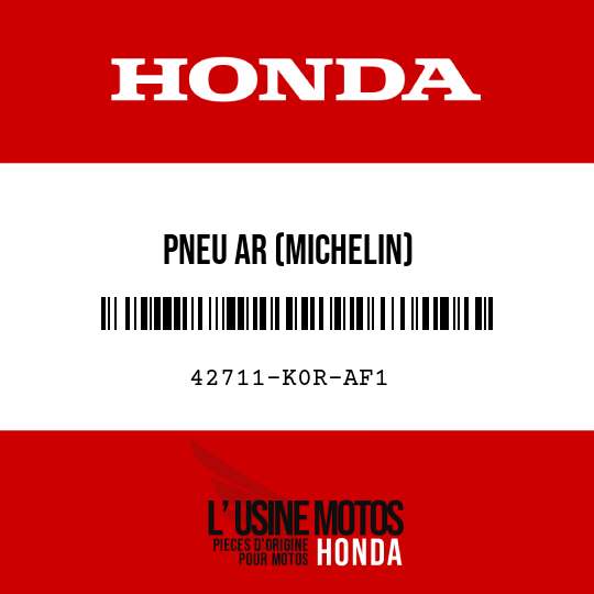 image de 42711-K0R-AF1 PNEU AR (MICHELIN)