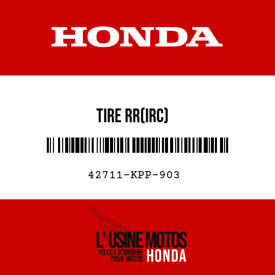 image de 42711-KPP-903 TIRE RR(IRC)