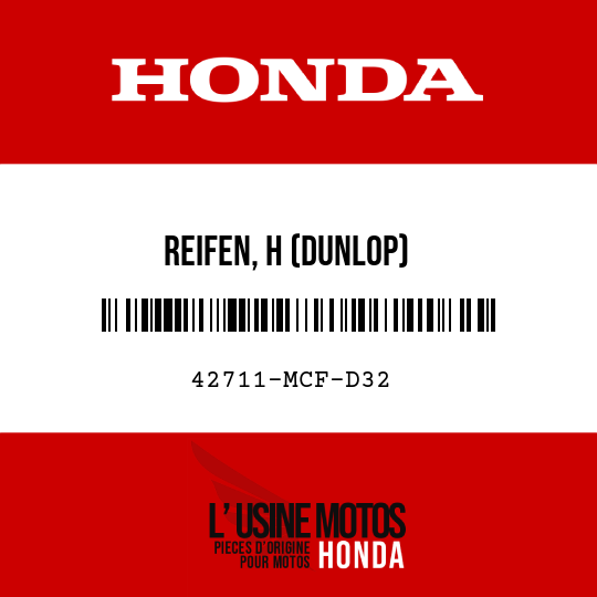 image de 42711-MCF-D32 REIFEN, H (DUNLOP)