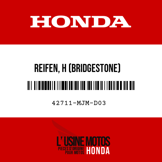 image de 42711-MJM-D03 REIFEN, H (BRIDGESTONE) (180/55ZR17M/C 73W)
