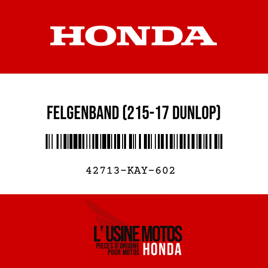 image de 42713-KAY-602 FELGENBAND (215-17 DUNLOP)