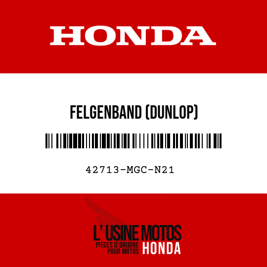 image de 42713-MGC-N21 FELGENBAND (DUNLOP)