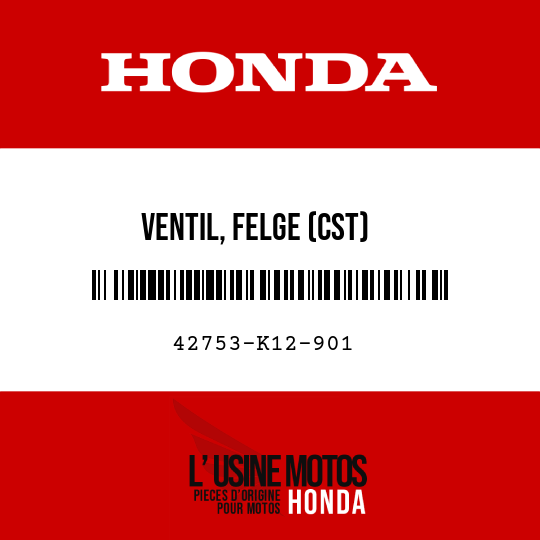 image de 42753-K12-901 VENTIL, FELGE (CST)