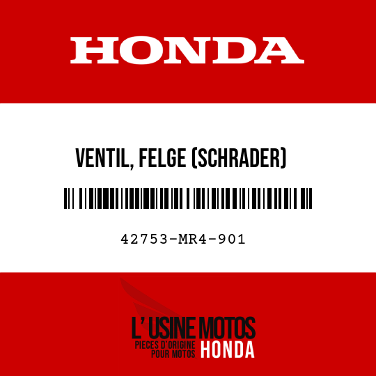 image de 42753-MR4-901 VENTIL, FELGE (SCHRADER)