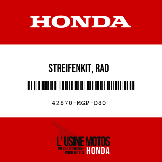 image de 42870-MGP-D80 STREIFENKIT, RAD