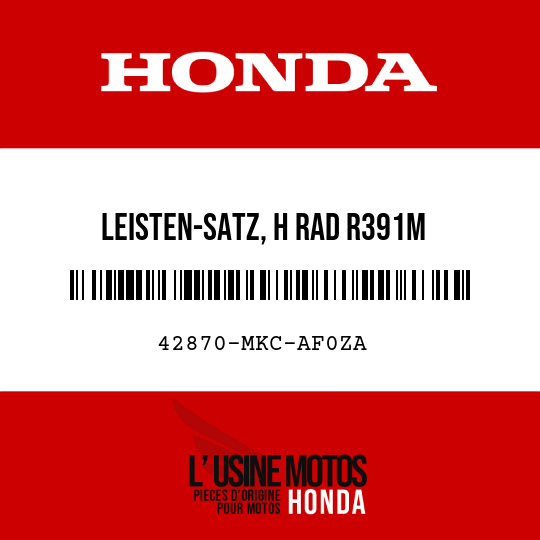 image de 42870-MKC-AF0ZA LEISTEN-SATZ, H RAD R391M