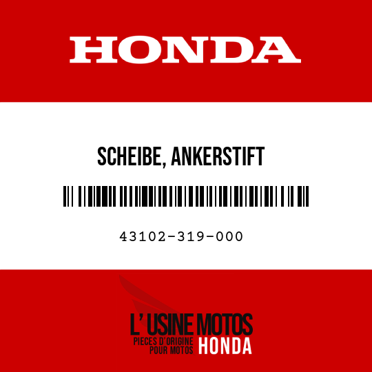 image de 43102-319-000 SCHEIBE, ANKERSTIFT