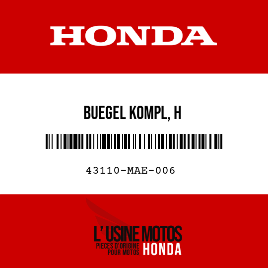image de 43110-MAE-006 BUEGEL KOMPL, H