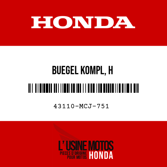 image de 43110-MCJ-751 BUEGEL KOMPL, H