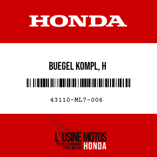 image de 43110-ML7-006 BUEGEL KOMPL, H