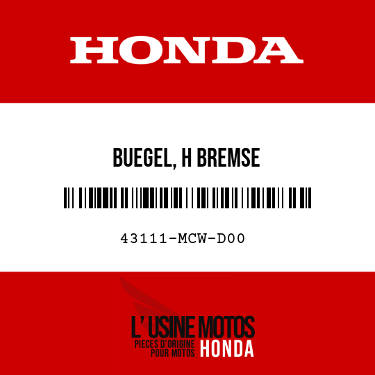 image de 43111-MCW-D00 BUEGEL, H BREMSE