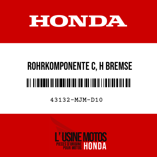 image de 43132-MJM-D10 ROHRKOMPONENTE C, H BREMSE