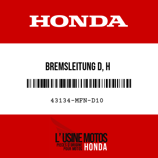 image de 43134-MFN-D10 BREMSLEITUNG D, H