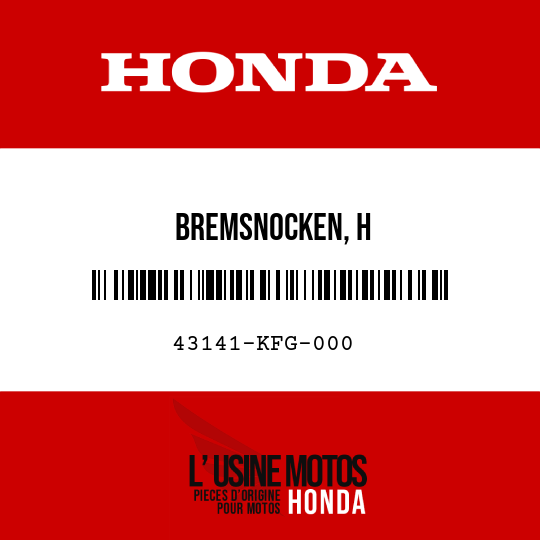 image de 43141-KFG-000 BREMSNOCKEN, H