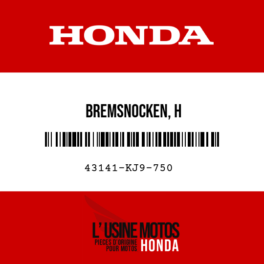 image de 43141-KJ9-750 BREMSNOCKEN, H