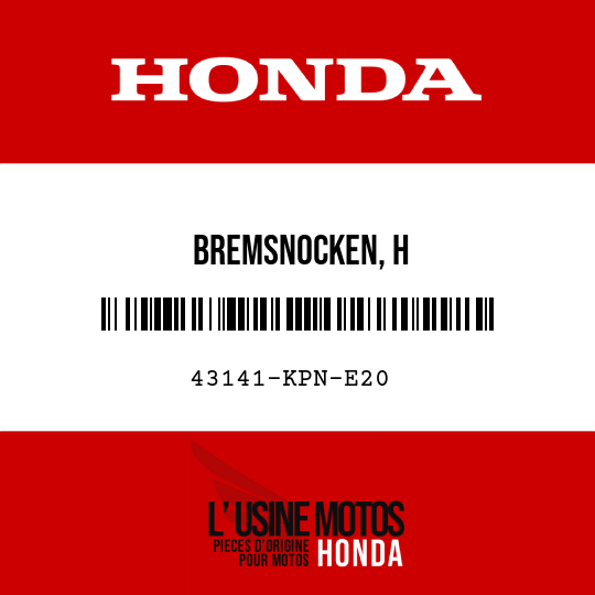 image de 43141-KPN-E20 BREMSNOCKEN, H