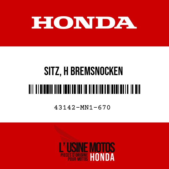 image de 43142-MN1-670 SITZ, H BREMSNOCKEN
