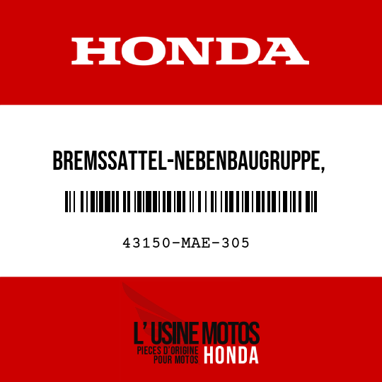image de 43150-MAE-305 BREMSSATTEL-NEBENBAUGRUPPE,   HINTERRADBREMSE (NISSIN)