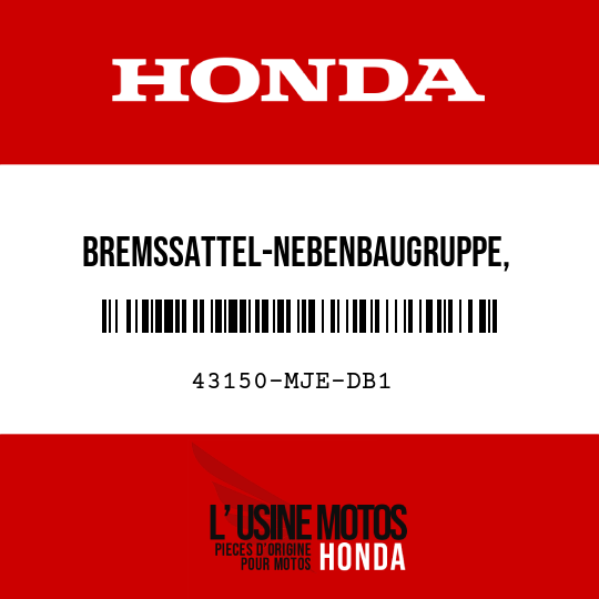 image de 43150-MJE-DB1 BREMSSATTEL-NEBENBAUGRUPPE, HINTERRADBREMSE (NISSIN)