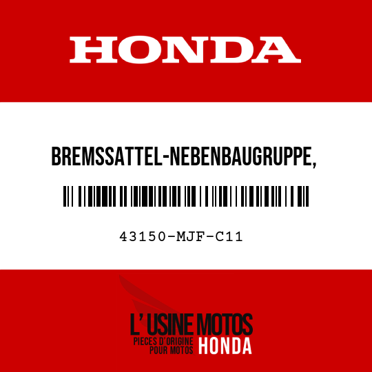 image de 43150-MJF-C11 BREMSSATTEL-NEBENBAUGRUPPE, HINTERRADBREMSE (NISSIN)