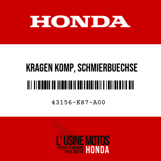 image de 43156-K87-A00 KRAGEN KOMP, SCHMIERBUECHSE