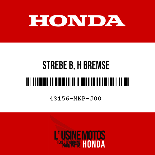 image de 43156-MKP-J00 STREBE B, H BREMSE