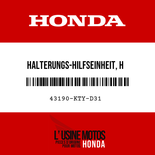 image de 43190-KTY-D31 HALTERUNGS-HILFSEINHEIT, H