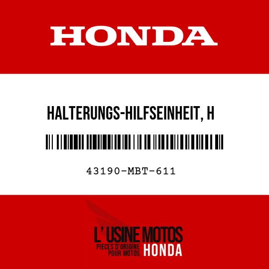 image de 43190-MBT-611 HALTERUNGS-HILFSEINHEIT, H