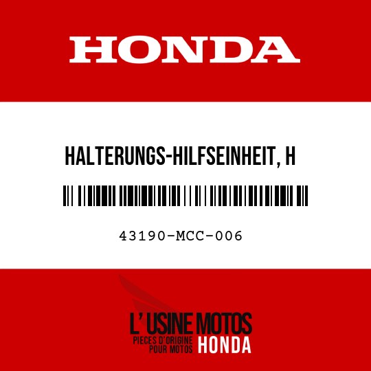 image de 43190-MCC-006 HALTERUNGS-HILFSEINHEIT, H