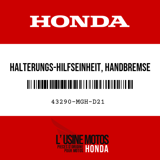 image de 43290-MGH-D21 HALTERUNGS-HILFSEINHEIT, HANDBREMSE