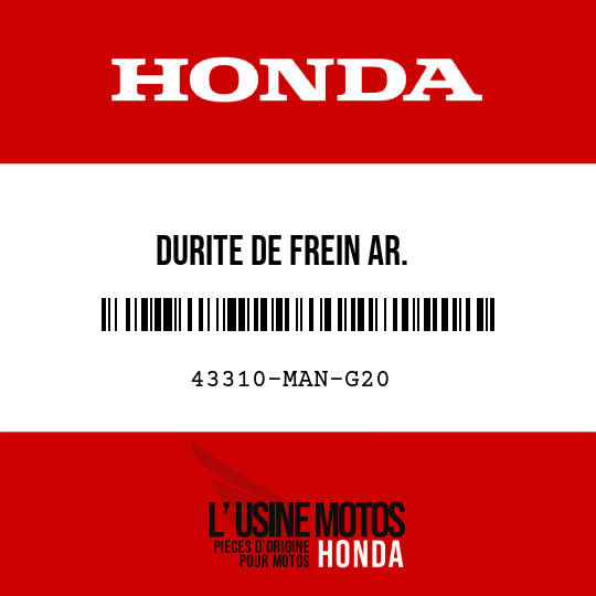 image de 43310-MAN-G20 DURITE DE FREIN AR.