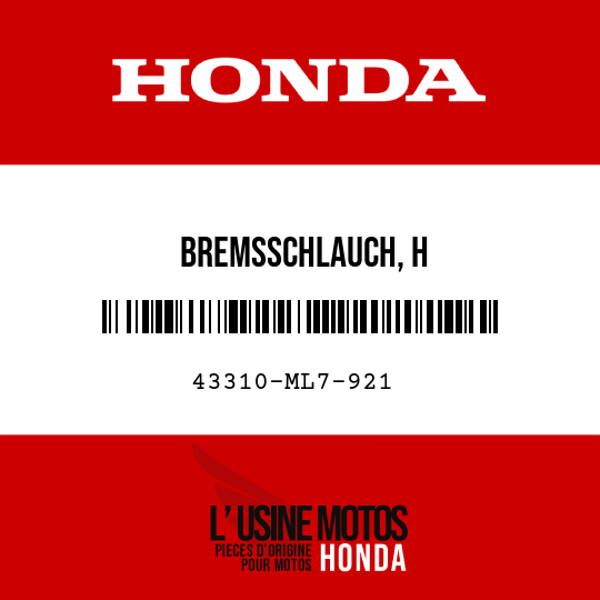 image de 43310-ML7-921 BREMSSCHLAUCH, H
