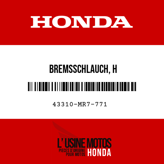 image de 43310-MR7-771 BREMSSCHLAUCH, H