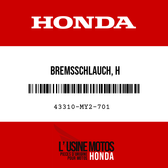 image de 43310-MY2-701 BREMSSCHLAUCH, H