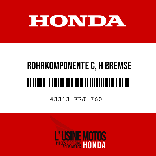 image de 43313-KRJ-760 ROHRKOMPONENTE C, H BREMSE