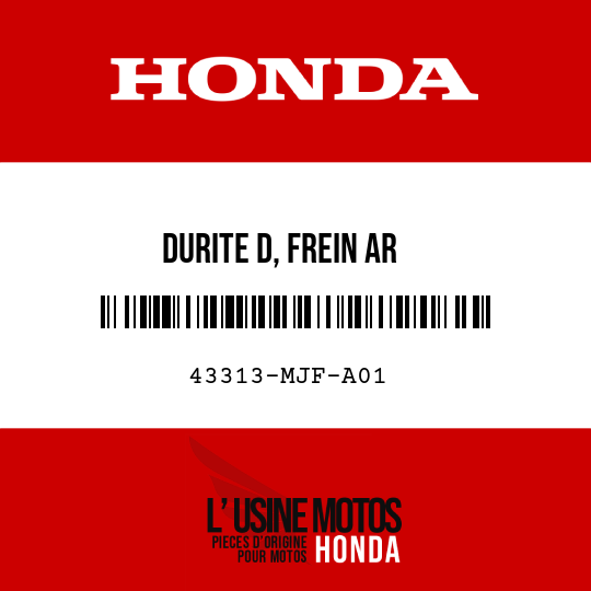 image de 43313-MJF-A01 DURITE D, FREIN AR