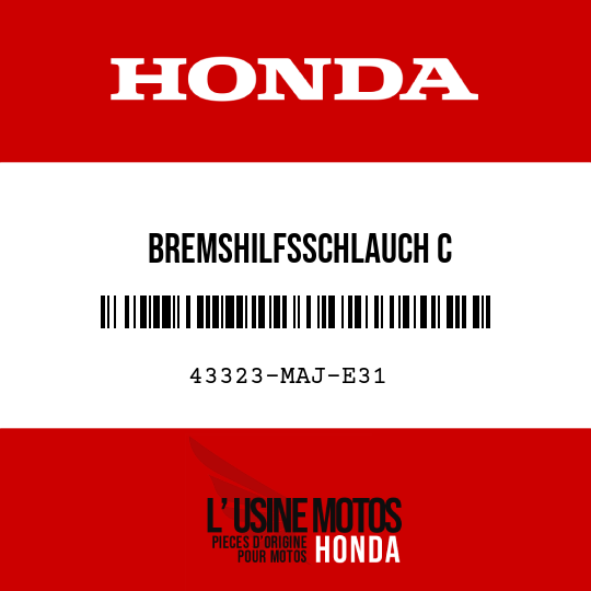image de 43323-MAJ-E31 BREMSHILFSSCHLAUCH C