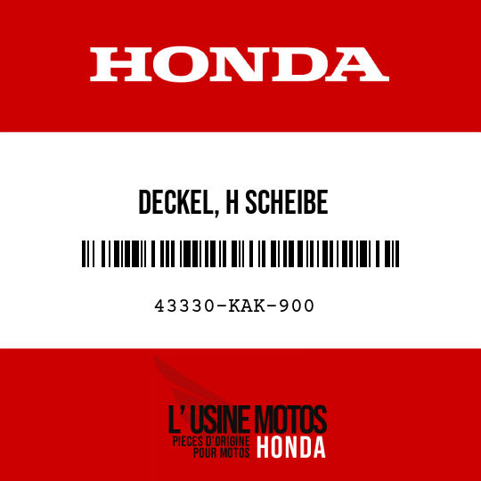 image de 43330-KAK-900 DECKEL, H SCHEIBE