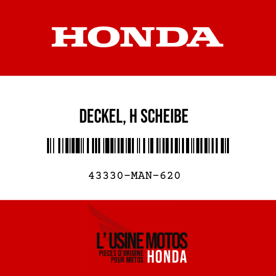 image de 43330-MAN-620 DECKEL, H SCHEIBE