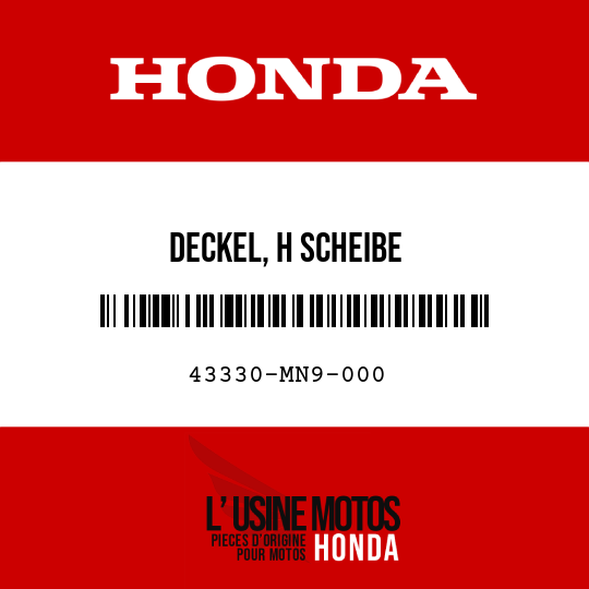 image de 43330-MN9-000 DECKEL, H SCHEIBE