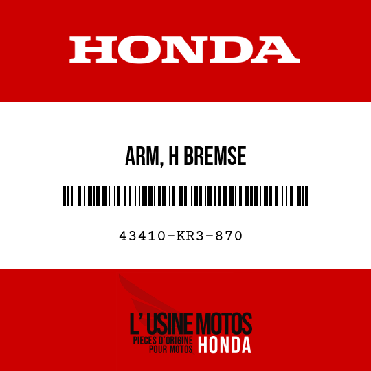 image de 43410-KR3-870 ARM, H BREMSE