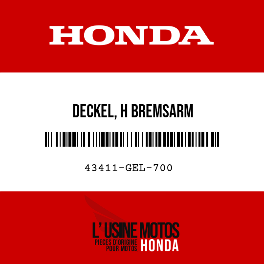 image de 43411-GEL-700 DECKEL, H BREMSARM