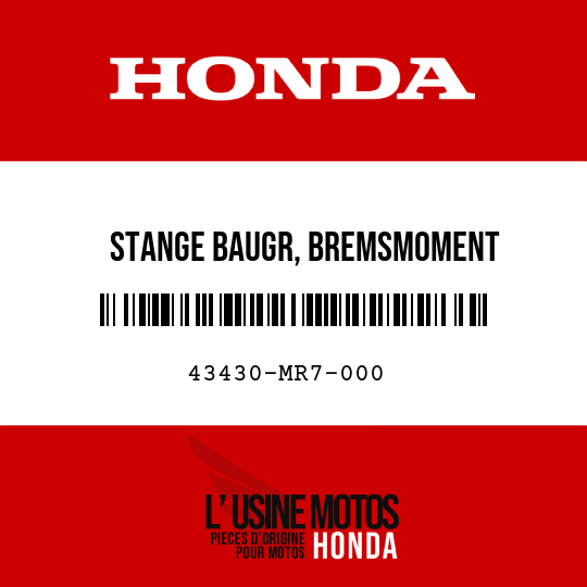 image de 43430-MR7-000 STANGE BAUGR, BREMSMOMENT