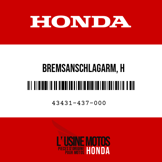 image de 43431-437-000 BREMSANSCHLAGARM, H