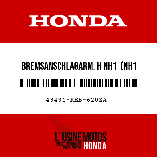 image de 43431-KEB-620ZA BREMSANSCHLAGARM, H NH1  (NH1 SCHWARZ)