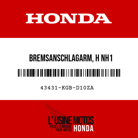 image de 43431-KGB-D10ZA BREMSANSCHLAGARM, H NH1 