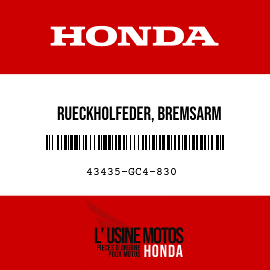 image de 43435-GC4-830 RUECKHOLFEDER, BREMSARM