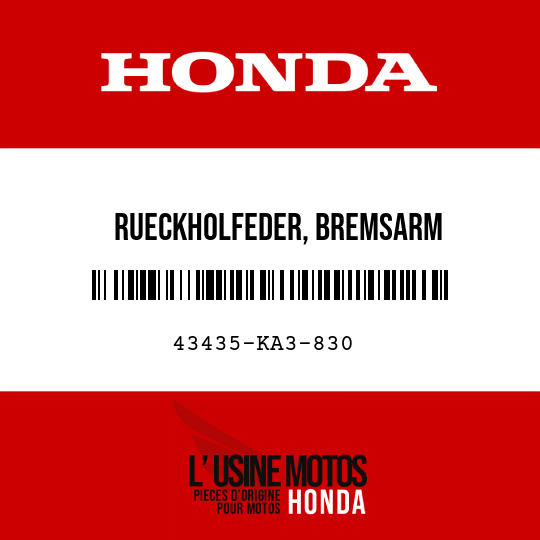 image de 43435-KA3-830 RUECKHOLFEDER, BREMSARM