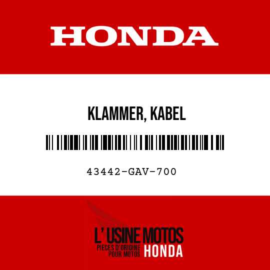 image de 43442-GAV-700 KLAMMER, KABEL